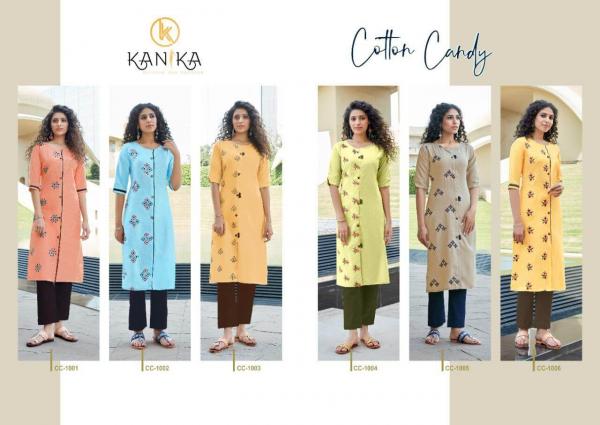 Kanika Cotton Candy Silk Embroidery Fancy Kurti Collection